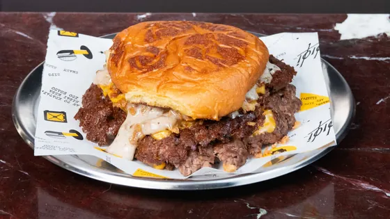 Umami Truffle Double Smash with truffle sauce